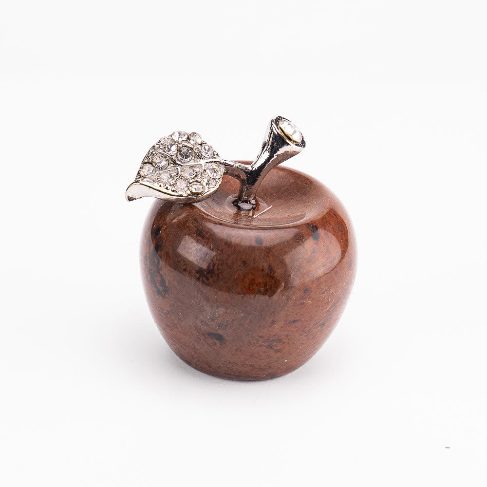 Décoration de pomme sculptée en pierre naturelle pour la veille de Noël Olivenorma - Obsidienne acajou - 30*35cm - image 50