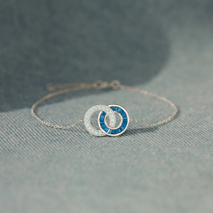 Bracelet et collier Olivenorma personnalisés avec pierres de naissance pour mère et fille - image 2