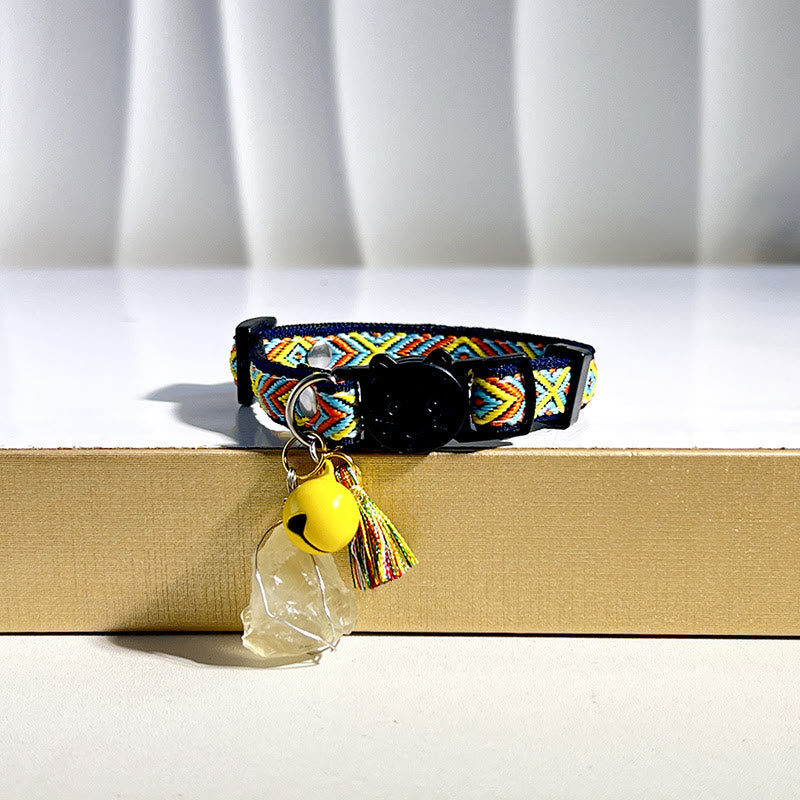 Collier pour chaton Olivenorma en cristal de guérison, style bohème - Citrine - image 3
