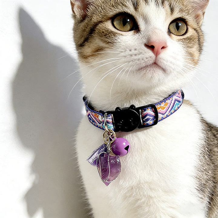 Collier pour chaton Olivenorma en cristal de guérison, style bohème - image 0