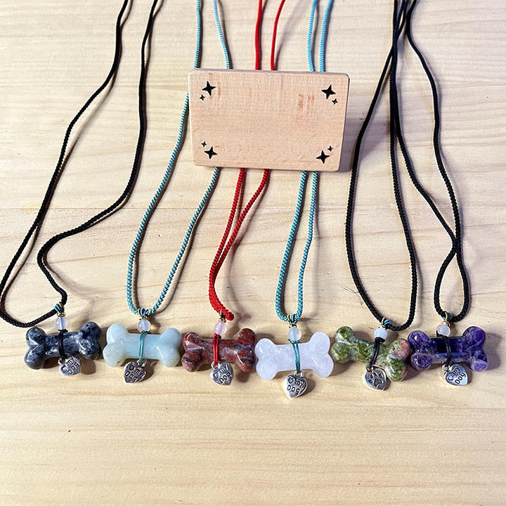 Collier pour animaux de compagnie Olivenorma en os et pierres précieuses naturelles - image 26