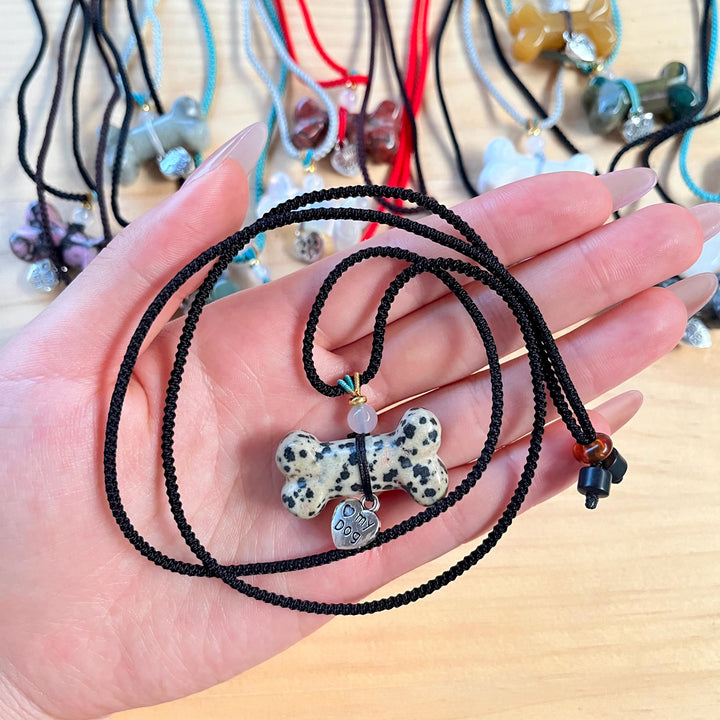 Collier pour animaux de compagnie Olivenorma en os et pierres précieuses naturelles - image 27