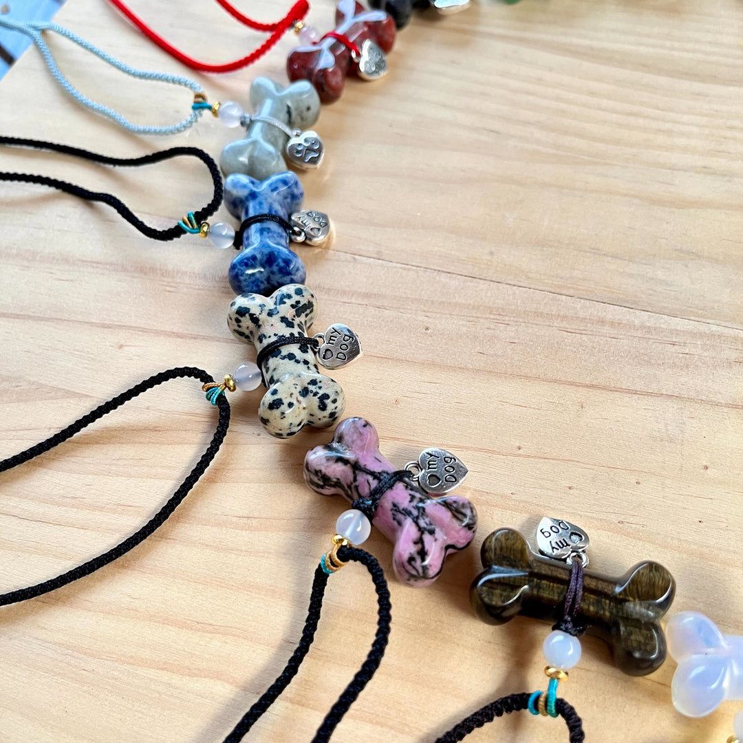 Collier pour animaux de compagnie Olivenorma en os et pierres précieuses naturelles - image 28