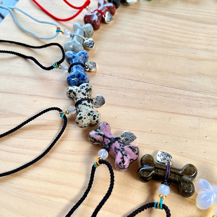 Collier pour animaux de compagnie Olivenorma en os et pierres précieuses naturelles - image 28