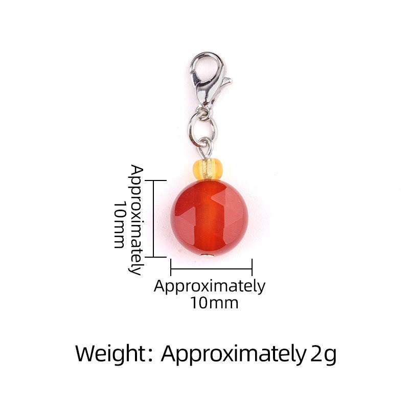 Porte-clés hexagramme en cristal et pierre naturelle Olivenorma - image 27