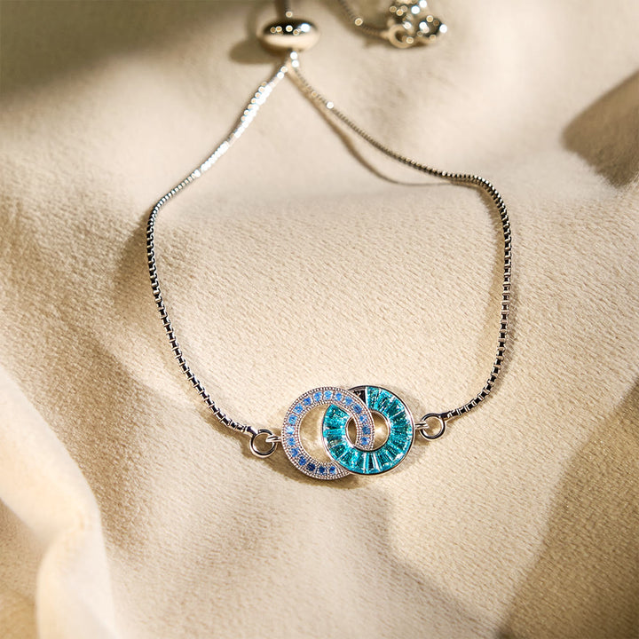 Bracelet et collier Olivenorma personnalisés avec pierres de naissance pour mère et fille - image 8
