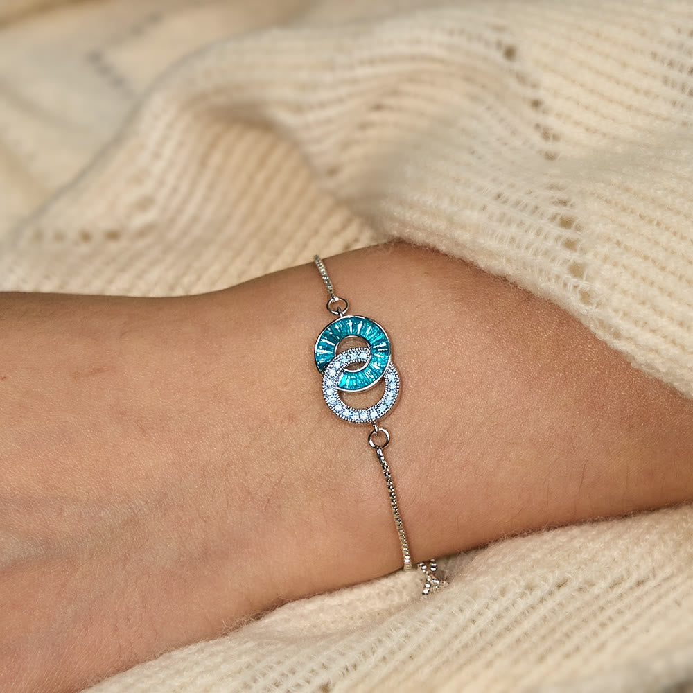 Bracelet et collier Olivenorma personnalisés avec pierres de naissance pour mère et fille - image 6