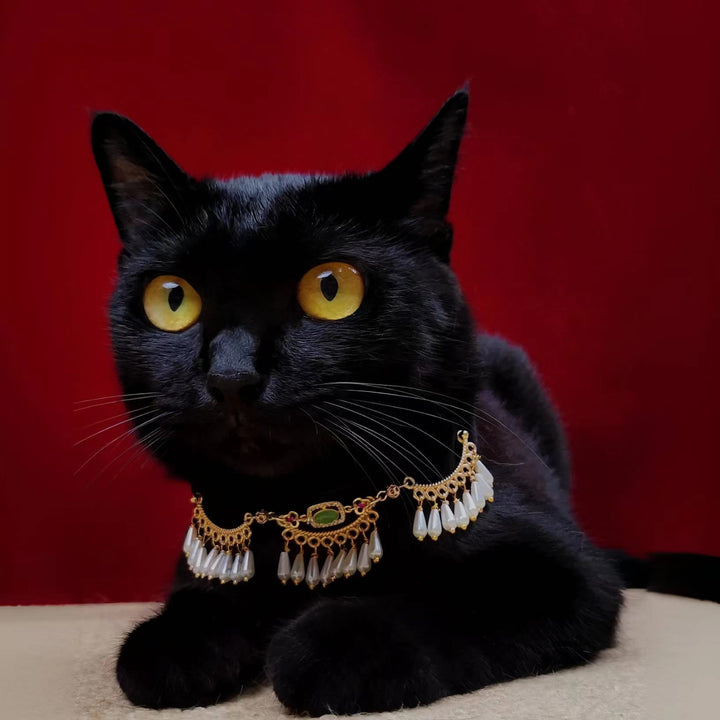 Collier pour chaton Olivenorma en aventurine verte avec cristal de guérison - image 3