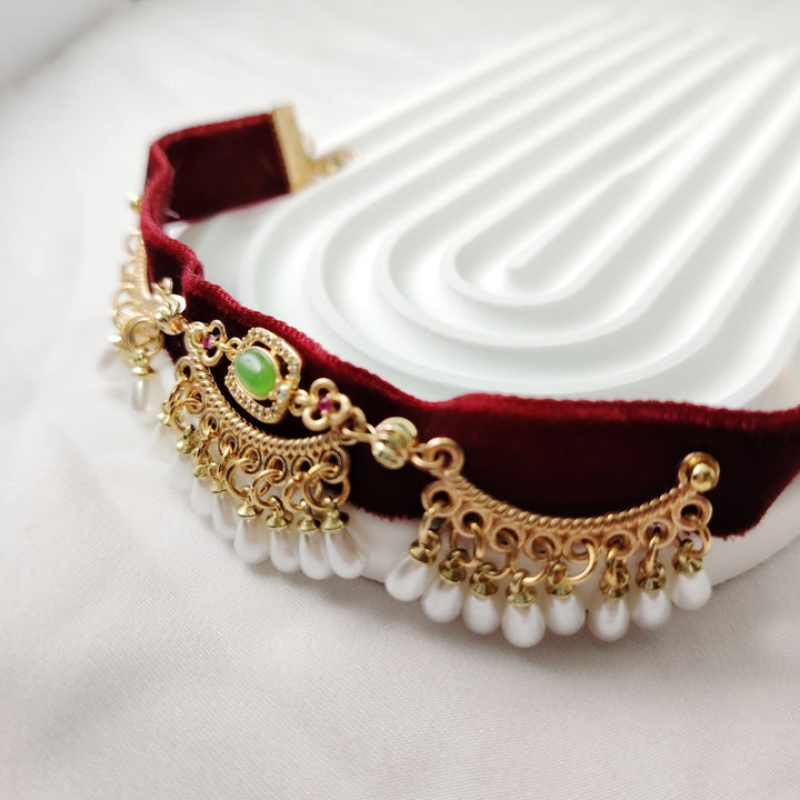 Collier pour chaton Olivenorma en aventurine verte avec cristal de guérison - Rouge - XL(32 cm) - image 2