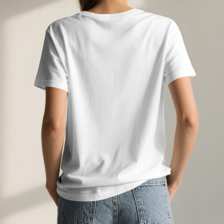 T-shirt de yoga et de méditation Olivenorma à col en V, inspiré par la nature et la pleine conscience - image 2