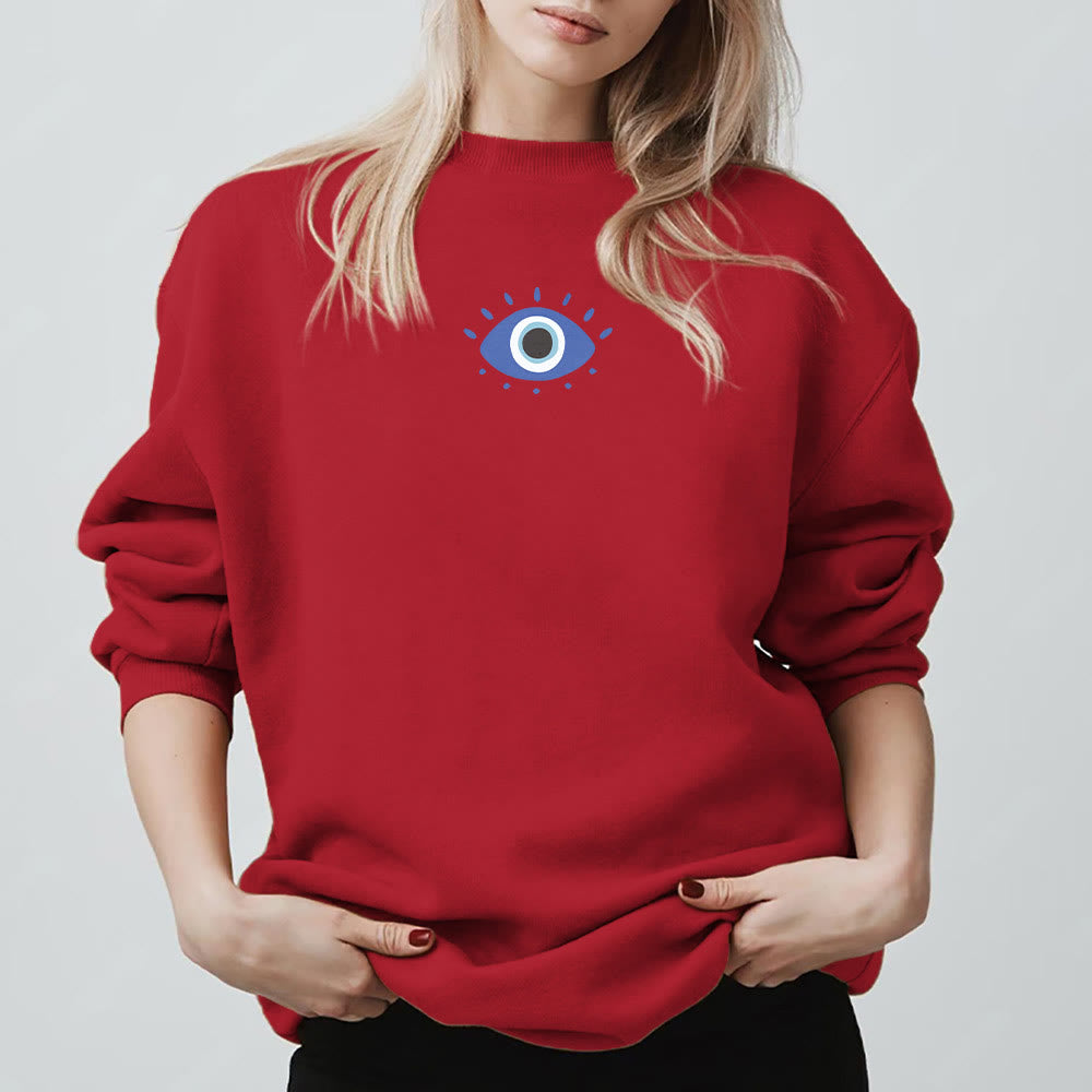 Sweat-shirt tendance Olivenorma avec citation de l'œil de démon - image 18
