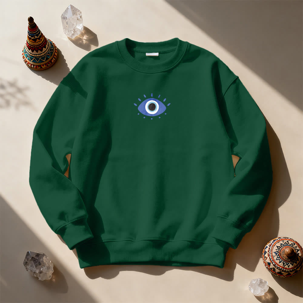 Sweat-shirt tendance Olivenorma avec citation de l'œil de démon - image 22