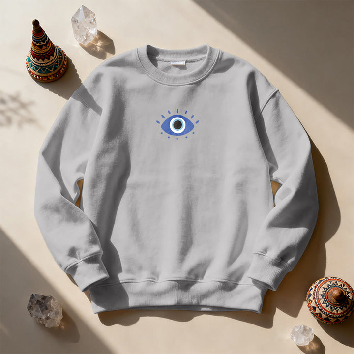 Sweat-shirt tendance Olivenorma avec citation de l'œil de démon - image 7