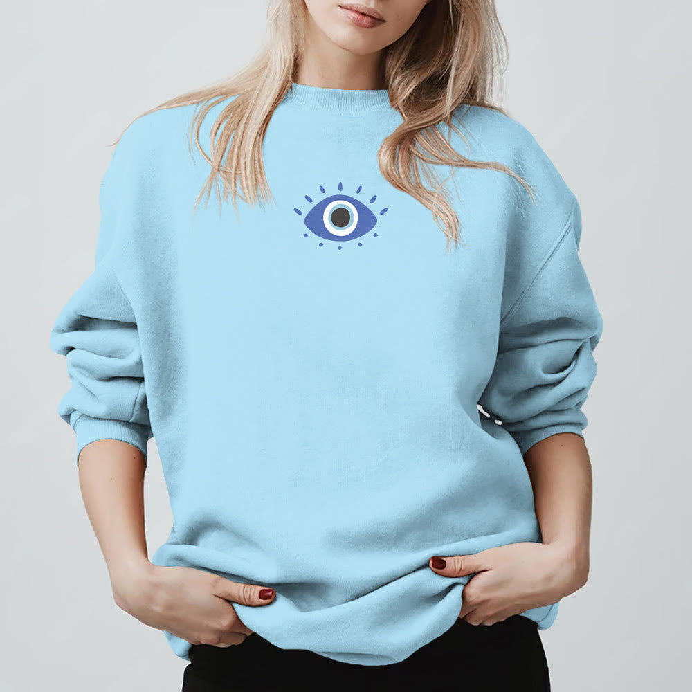 Sweat-shirt tendance Olivenorma avec citation de l'œil de démon - image 15