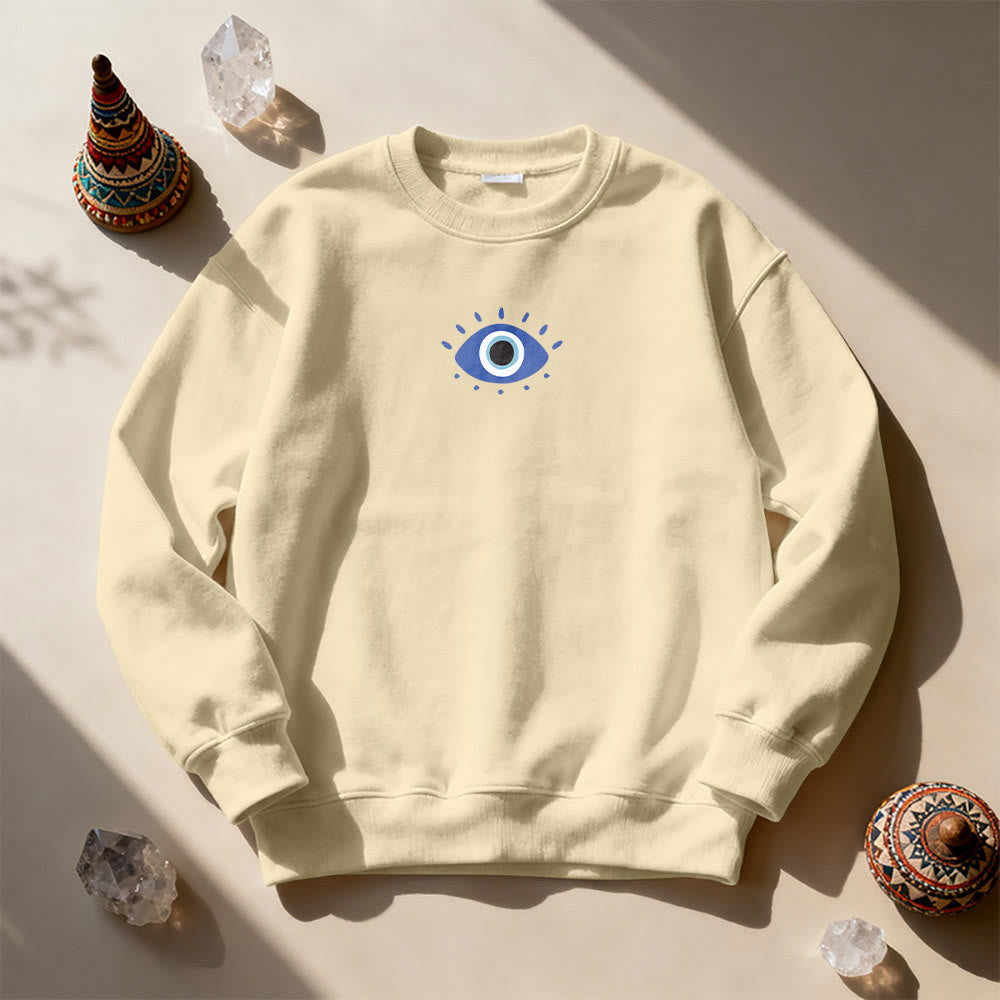 Sweat-shirt tendance Olivenorma avec citation de l'œil de démon - image 13