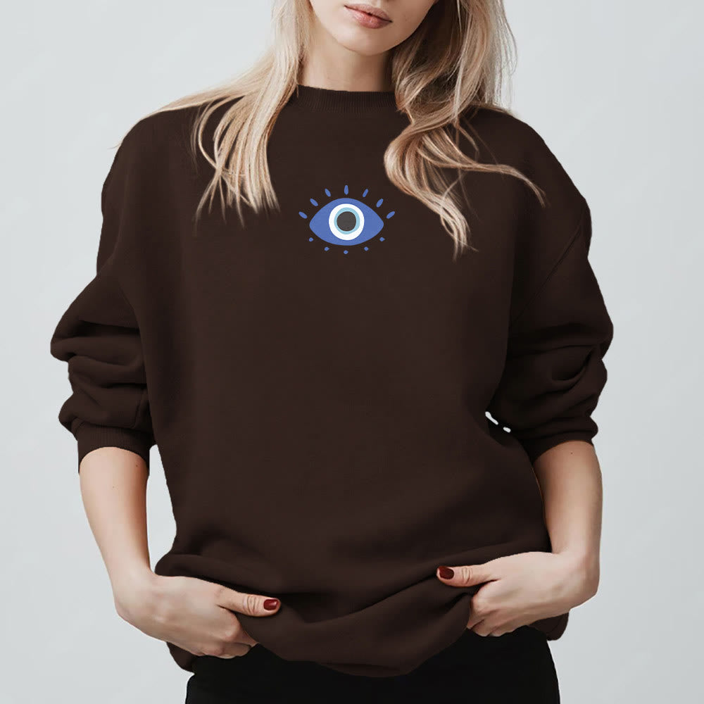Sweat-shirt tendance Olivenorma avec citation de l'œil de démon - image 9