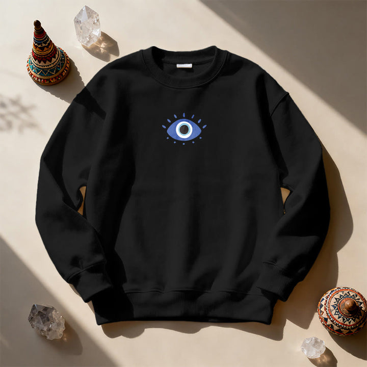 Sweat-shirt tendance Olivenorma avec citation de l'œil de démon - image 4
