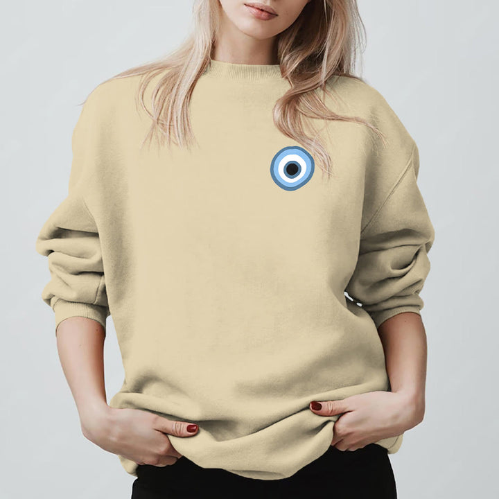 Sweat-shirt unisexe bleu Olivenorma avec œil maléfique - image 15