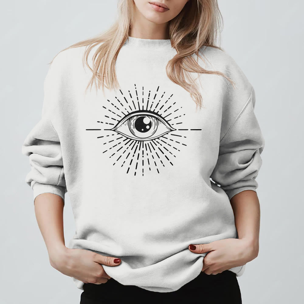 Sweat-shirt Olivenorma Spiritual Evil Eye Sunburst  - image 2