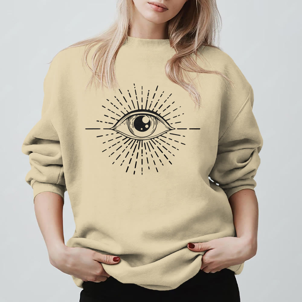Sweat-shirt Olivenorma Spiritual Evil Eye Sunburst  - image 10
