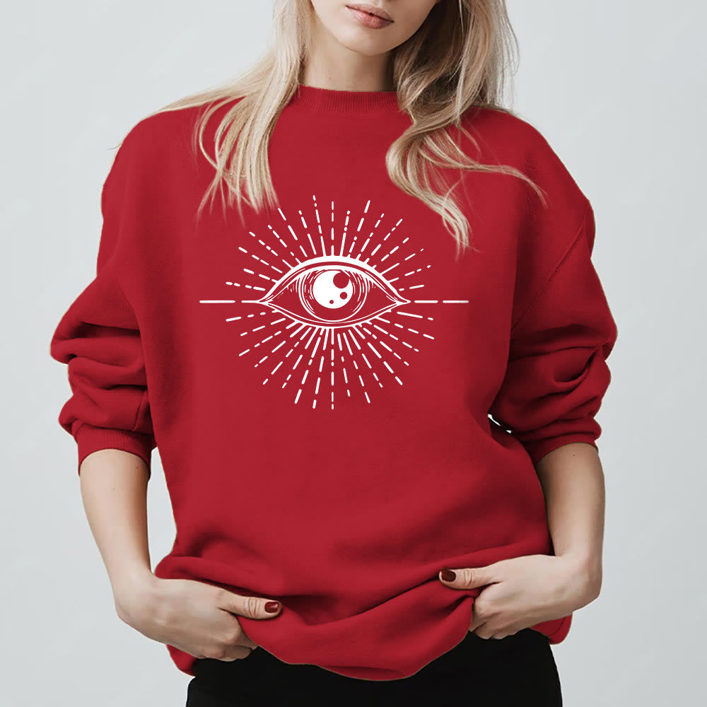 Sweat-shirt Olivenorma Spiritual Evil Eye Sunburst  - image 14