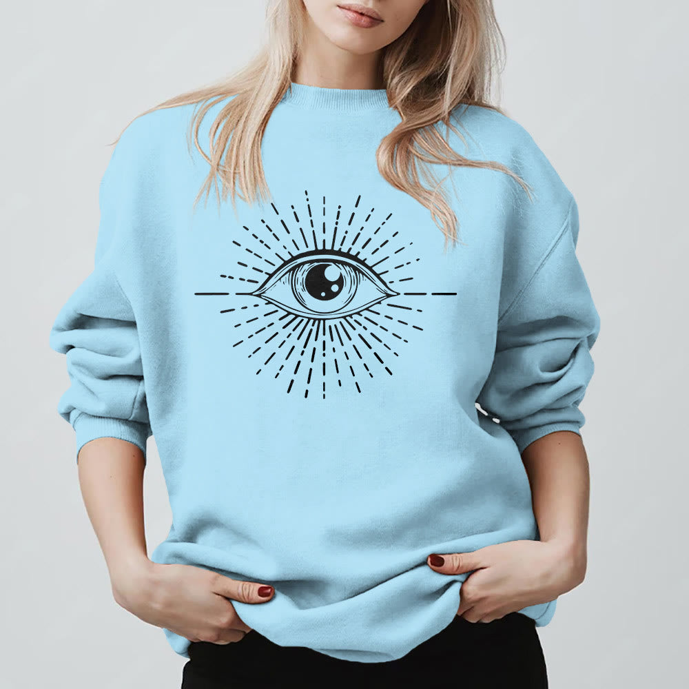 Sweat-shirt Olivenorma Spiritual Evil Eye Sunburst  - image 12