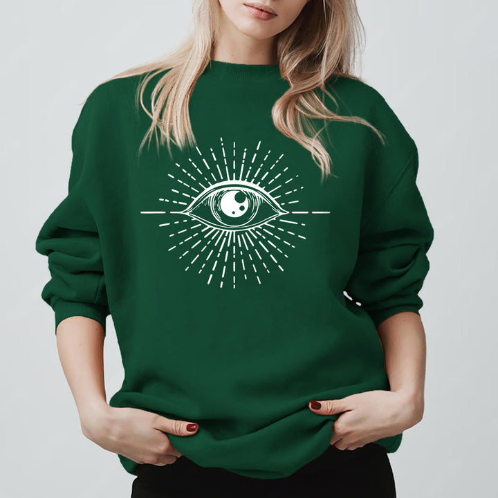 Sweat-shirt Olivenorma Spiritual Evil Eye Sunburst  - image 0