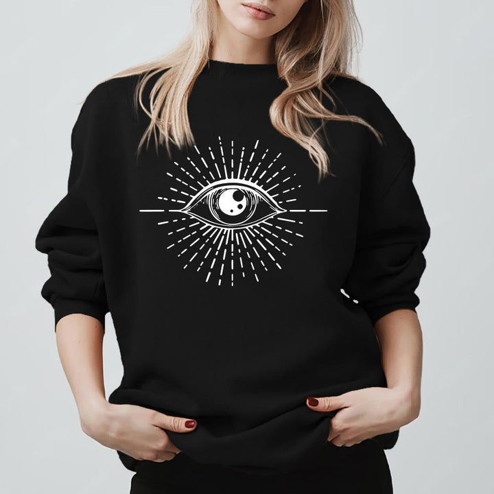Sweat-shirt Olivenorma Spiritual Evil Eye Sunburst  - image 4