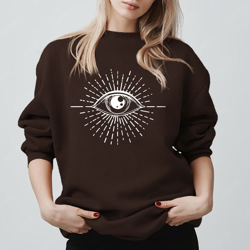 Sweat-shirt Olivenorma Spiritual Evil Eye Sunburst  - image 8