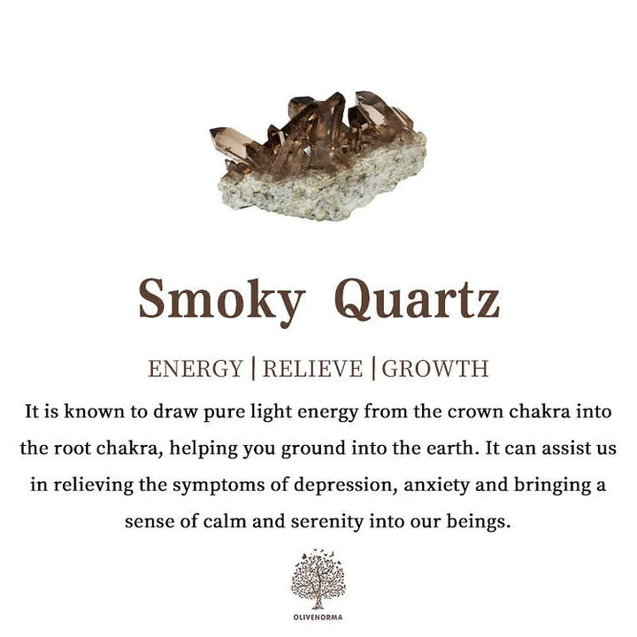 Bracelet Olivenorma Cross en quartz fumé et obsidienne à double tour de perles - image 6