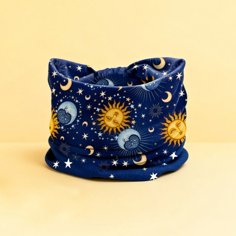 Bandeau de yoga ajustable Olivenorma Boho imprimé soleil et lune - 1 - image 0