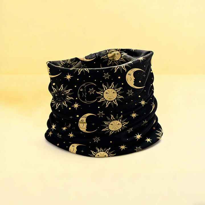 Bandeau de yoga ajustable Olivenorma Boho imprimé soleil et lune - 2 - image 2