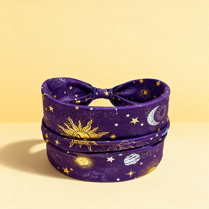 Bandeau de yoga ajustable Olivenorma Boho Lune et Étoile - 2 - image 2