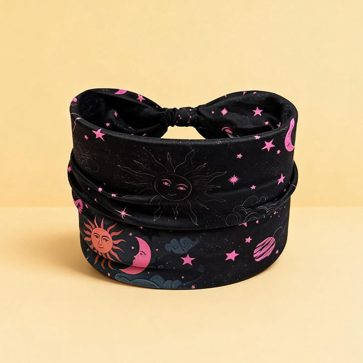 Bandeau de yoga ajustable Olivenorma Boho Lune et Étoile - 1 - image 0