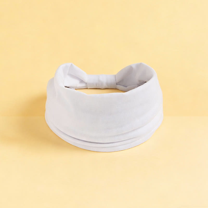 Olivenorma Boho solide large bandeau de sport extensible pour le yoga - Blanc - image 9