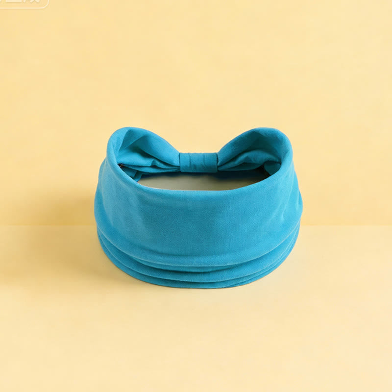 Olivenorma Boho solide large bandeau de sport extensible pour le yoga - Bleu Diamant - image 20