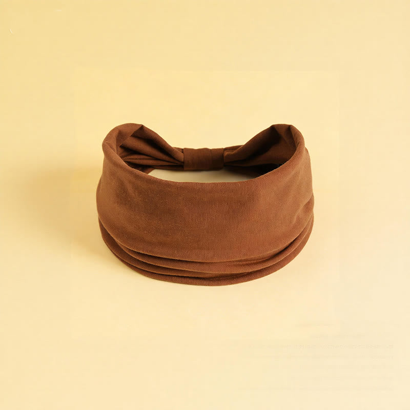 Olivenorma Boho solide large bandeau de sport extensible pour le yoga - Café léger - image 12