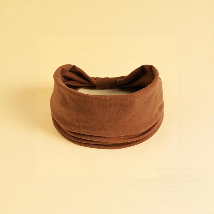 Olivenorma Boho solide large bandeau de sport extensible pour le yoga - Café léger - image 12