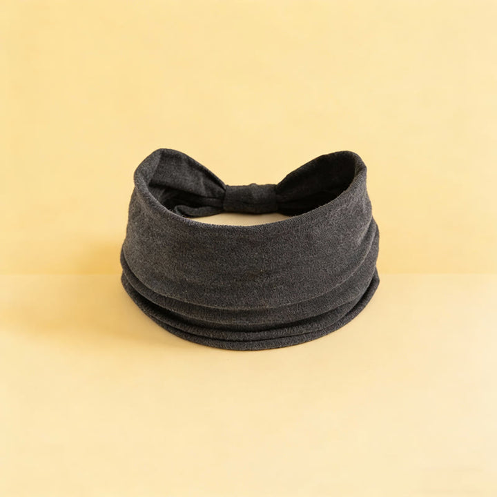 Olivenorma Boho solide large bandeau de sport extensible pour le yoga - Mélange gris foncé - image 14