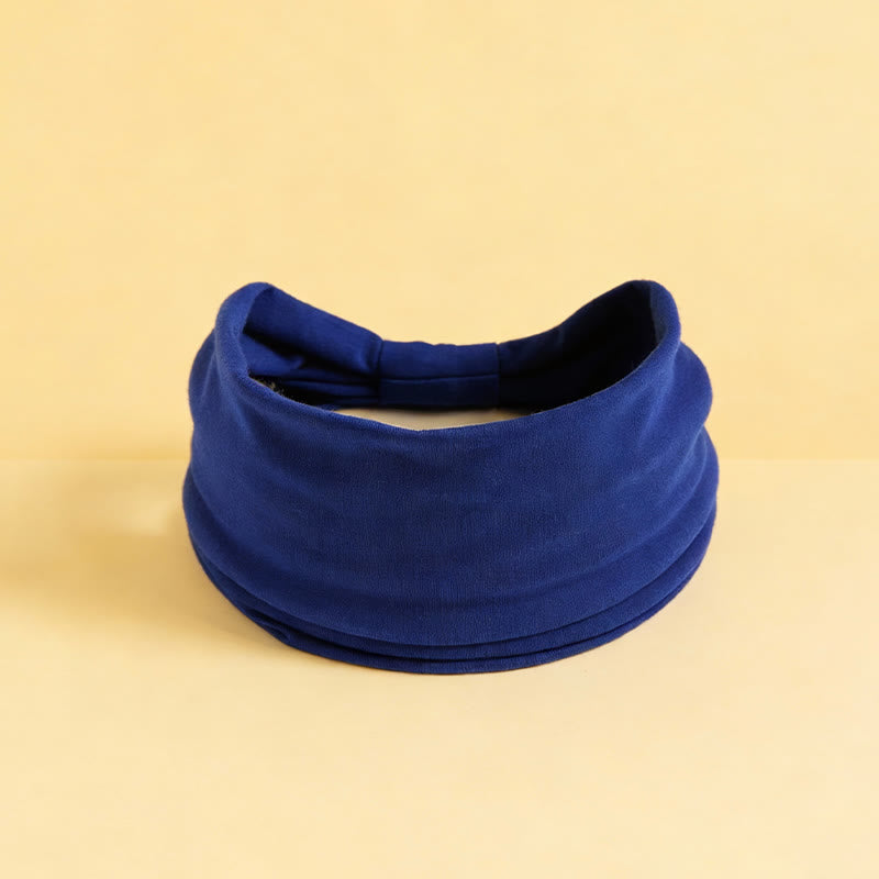 Olivenorma Boho solide large bandeau de sport extensible pour le yoga - Bleu royal - image 22