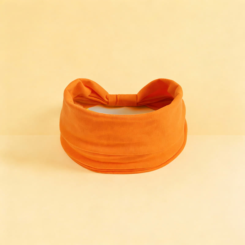 Olivenorma Boho solide large bandeau de sport extensible pour le yoga - Orange - image 17