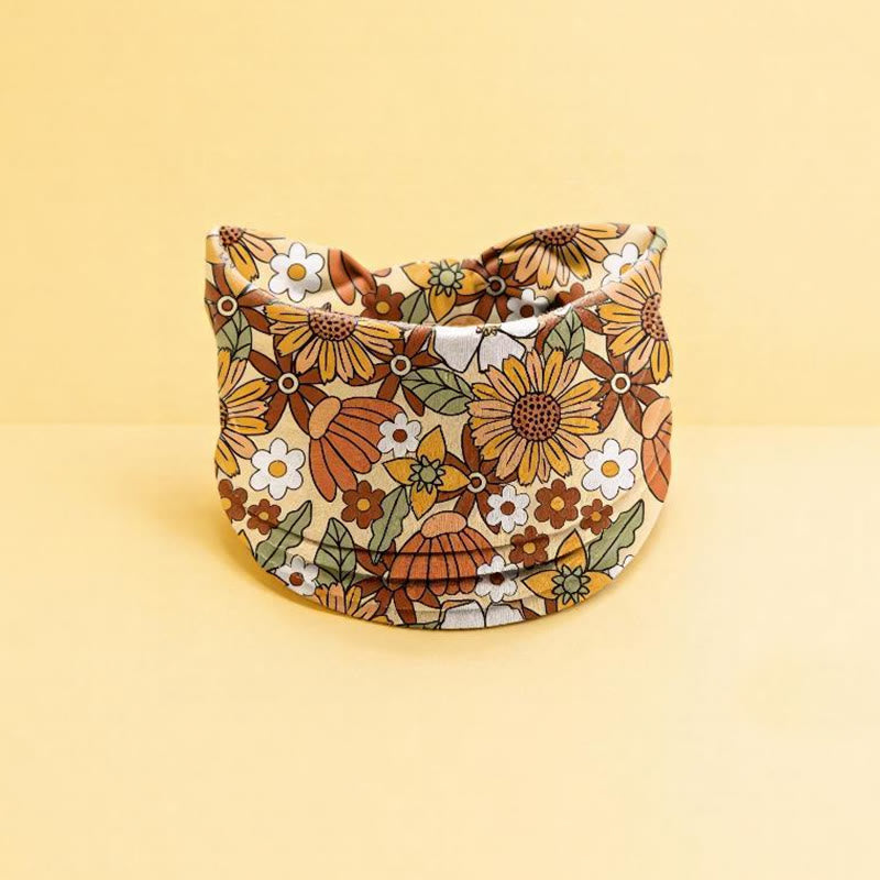 Bandeau de sport ajustable Olivenorma à imprimé floral bohème - Jaune clair - image 7