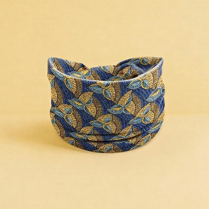 Bandeau de sport ajustable Olivenorma à imprimé floral bohème - Bleu - image 9