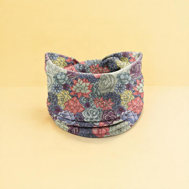 Bandeau de sport ajustable Olivenorma à imprimé floral bohème - Bleu clair - image 6