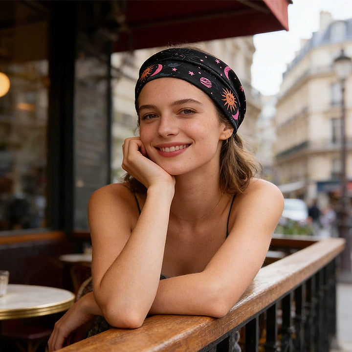 Bandeau de yoga ajustable Olivenorma Boho Lune et Étoile - image 1