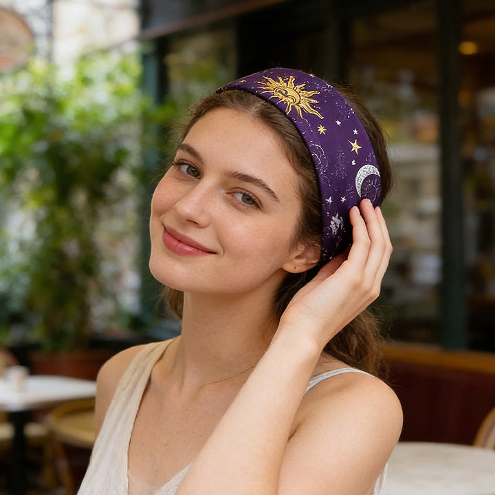 Bandeau de yoga ajustable Olivenorma Boho Lune et Étoile - image 3
