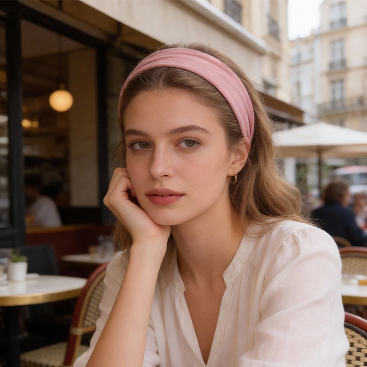 Olivenorma Boho solide large bandeau de sport extensible pour le yoga - image 1