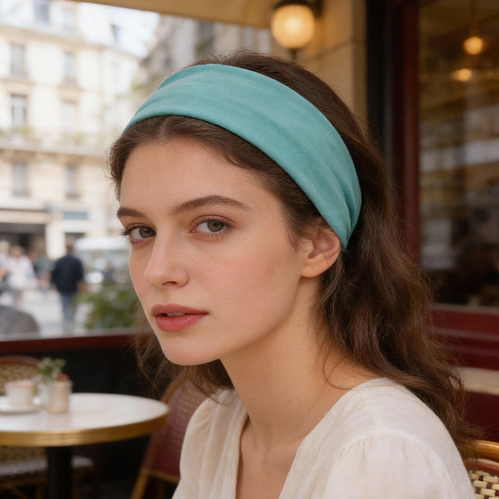 Olivenorma Boho solide large bandeau de sport extensible pour le yoga - image 3