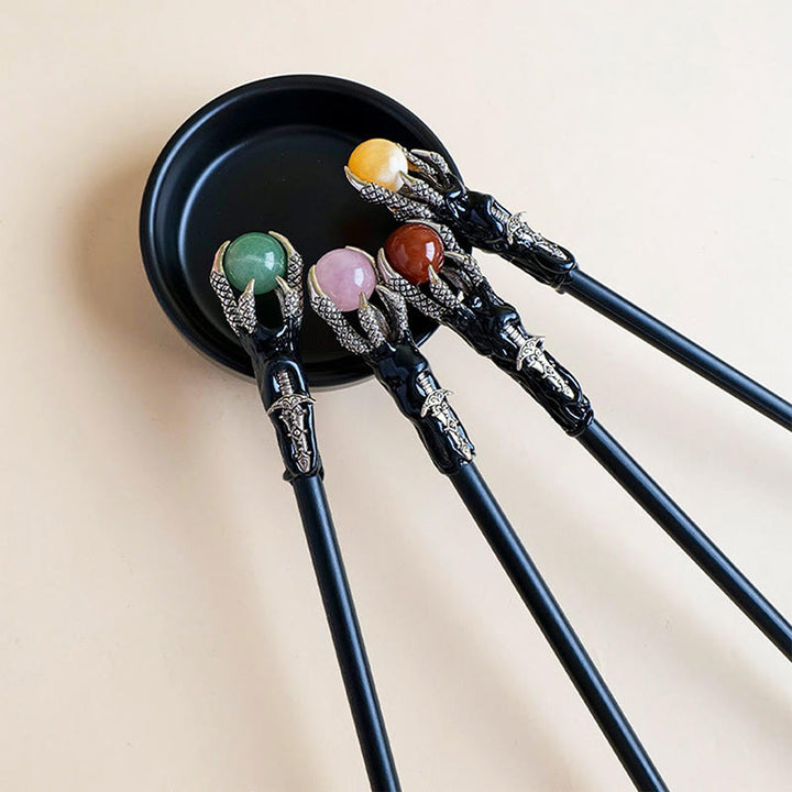 Baguettes de cristal en forme de griffe de dragon Olivenorma, pierres précieuses naturelles - image 15