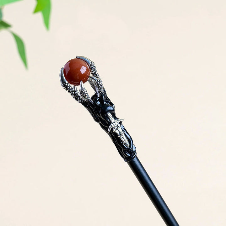 Baguettes de cristal en forme de griffe de dragon Olivenorma, pierres précieuses naturelles - Agate rouge - image 13